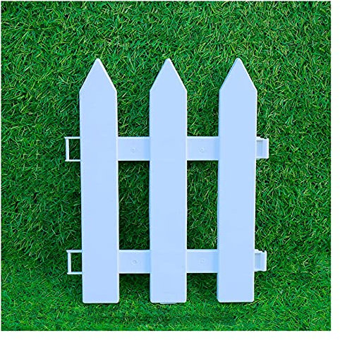 Clôture Blanche Bordure De Jardin Flexible, Bordure De Bordure Plante en Plein Air Clôture Panneaux De Verrouillage pour Parterres De Fleurs, Micro Paysage Maison Pot De Fleur