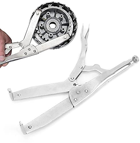 Outil de Maintien d'embrayage, Pince d'embrayage 5,5 Pouces en Alliage d'acier Outils de Réparation de Moto Outil de Support de Panier de Moyeu d'embrayage pour Pignon de Volant Moteur