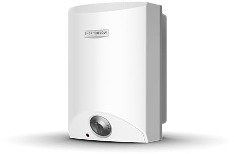 Thermoflow OT 10 Obertischspeicher drucklos | Warmwasserboiler 10 l Speichervolumen | Elektro-Warmwasserboiler G 1/2 Anschluss | 35 - 75 °C | 65 °C in 20 min.