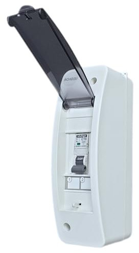 RoadEu - Leitungsschutzschalter, Stromverteiler C16A 1P 230V - Leistungsschalter, Sicherungskasten, Aufputz Verteiler