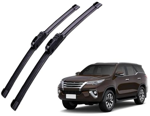 EDKAY Balais d'essuie-Glace Avant, brosses, Accessoires de Coupe, Crochet UJ, pour Toyota Fortuner AN150 AN160 2015 2016 2017 2018 2019 2020 Jeu De Balais D'essuie-Glace (Couleur : Left Hand Drive)