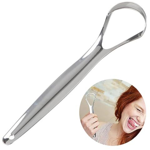 Creative Fashion Racloir langue en acier inoxydable pour soins bucco-dentaires et facile à nettoyer la langue pour garder la bouche propre