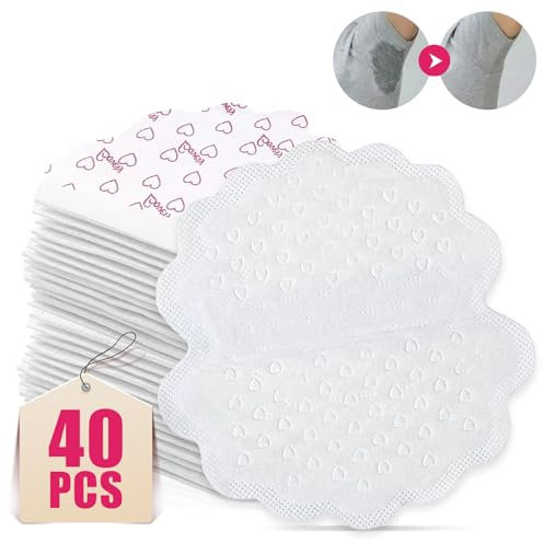 40 Patchs Patch Anti Transpiration, Invisible et Confortable Aisselles Anti Transpirant, Coussinets anti-transpirants pour Hommes et Femmes pour une protection de 24h