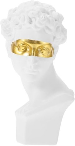 NUOBESTY Büste Skulptur Aus Kunstharz Klassische Kleine Kopfstatue Dekor Für Heimbüro Schlafzimmer Wohnzimmer Büstenstatue Charakterstatuen-Dekoration