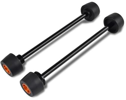 Sturzschutz Motorrad Vorne Hinterachse Slider Rad Crash Protector Für 690 Für Duke Für SMC Für Supermoto R Motorrad Fallschutz(Orange)