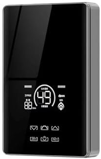 QZCX Scaldabagno Elettrico istantaneo Termostato for scaldabagno istantaneo Senza Serbatoio for Doccia elettrica Intelligente 5500/7000W for Bagno Cucina per Cucina, Bagno, Lavaggio(Black 7000W)