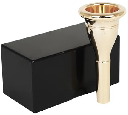Bec de baryton - Embout de rechange en laiton 7C - Embouchure de trompette polyvalente - Embouchure de trompette en laiton robuste - Embout baryton pour trompette standard - 3,9 x 1,85 pouces