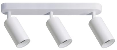 LUXULA LED Aufbauspot 3-flammig Weiß, GU10, Aluminium, IP20 | Schwenkbare Deckenleuchte mit GU10-Fassung, Aluminium, IP20 Deckenstrahler für Wohnzimmer, Küche und Flur