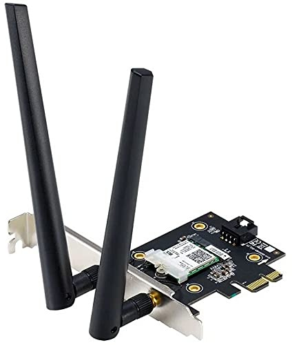 Tarjeta de Red WiFi 6 PCIe Dual Band con Velocidad de hasta 3000 Mbps, Ideal para Gaming y transmisión en Alta definición.