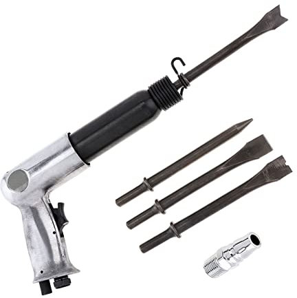9150 9190 9250 martillo de aire profesional pala de aire de mano palas de Gas pequeñas herramientas neumáticas removedor de óxido con 4 cinceles,Resistencia A La CorrosióN(Model-TR9250)