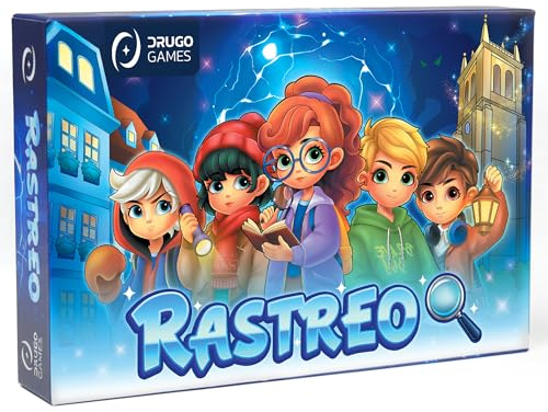 Drugogames RASTREO Juego de Mesa Familiar para Niños a Partir De 7 Años, Fácil de Aprender, Diversión y Estrategia en Cada Turno, Diseño Inmersivo con Criaturas Mágicas, Regalo Original para Niños