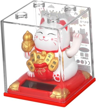 VALICLUD Statuina Decorativa che Saluta con Braccio Mobile in Decorazione per Scrivania e Casa Simpatica Scultura per Portare