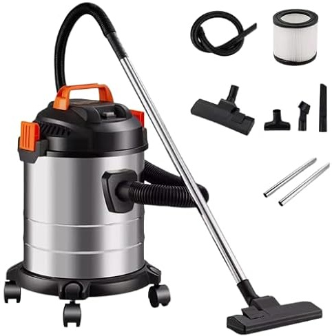 2000W Wet and Dry Vacuum Cleaner - 20L Bagless Cylinder Hepa Filter Vac with Powerful Suction & Blower Function for Home, Garage, Workshop, Pet Hair