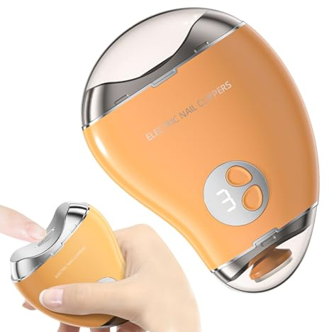 Coupe-ongles électrique à double orteil avec affichage à 3 vitesses, coupe-ongles électrique en forme de mangue sûre, coupe manuelle pour ongles épais