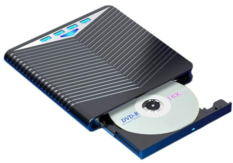 SHOOYIO Lector de disco externo de 7 puertos USB 3.0 tipo C, rendimiento estable para computadora de escritorio, portátil, PC, unidad de disco USB C y concentrador