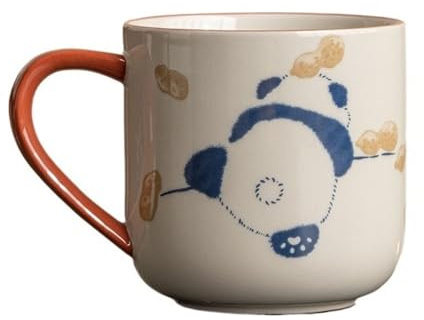 Pm2N4o6qRs Taza de café Taza de cerámica gran capacidad con forma panda gigante y asa for el hogar, la oficina, cafetería, leche, los cereales, yogur té