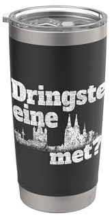 Drinkste Ene Met Kölner Grundgesetz Karneval Köln Kölsch Doppelwandiger Edelstahl-Thermobecher