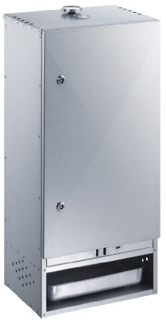 Peetz 630015 Räucherofen/Smoker/Räucherschrank 85 x 39 x 28 cm mit Tür aus aluminiertes Stahlblech Set