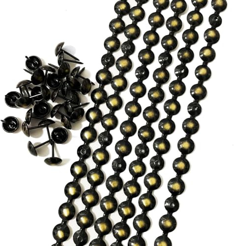 Let's Decorate, 10 Meter D11 mm verkupferte dekorative Nagelstreifen/Nagelkopfverzierungen, Sofazubehör, Polstermöbel, Möbelzubehör (J:11mm Bronze)