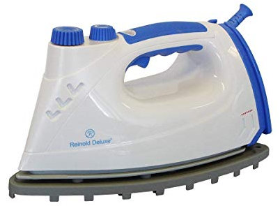 Reinold Deluxe Dampfbügeleisen Blau mit Premium Keramiksohle - 800W Sparwunder!