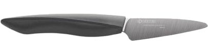 Kyocera ZK-075 BK Innovation Ceramic Kitchen Knife, Black, 3 PARING