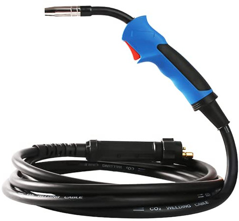 SUSEMSE MIG Welding Torch Gun Inert Gas CO2 MB-15AK for MIG MAG Welder Binzel Type Flexible Head 16Ft 5M