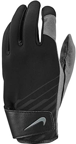 Nike Herren Golfhandschuh für kaltes Wetter, Größe M, Cold Weather Black Medium, schwarz/grau, M