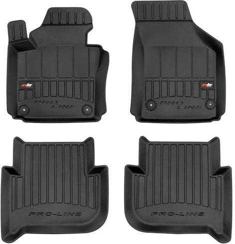 MOTOS Gummimatten Auto Fussmatte passend für Volkswagen Touran I 2003-2010 vor dem Facelift Verbessern Sie Ihren Reisekomfort mit Antirutschmatte Auto 3D- Allwetter fußmatten Auto, Schutz vor Verschmu