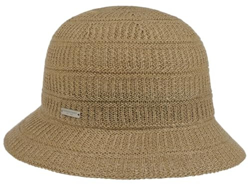 Seeberger Ranvelia Uni Leinenhut Sommerhut Sonnenhut Damenhut Stoffhut Damen - Sommer Frühling-Sommer - One Size beige