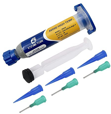 Lötpaste, keine saubere Silber-Zinn-Bleipaste, Löt-Flussmittelpaste für PCB/IC/BGA/SMD-Handy-CPU-Reparatur (20 g)