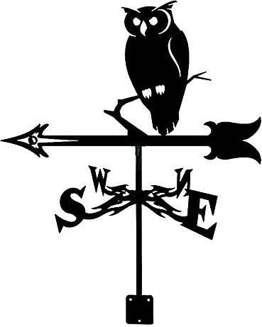 CAZARU Wetterfahne Dachmontage Weißkopfseeadler Jagen Kaninchen Edelstahl Langlebig Wetterfahne mit Anti-Rost-Beschichtung für Garten Terrasse Yard Ornament Dekoration Wetterhahn