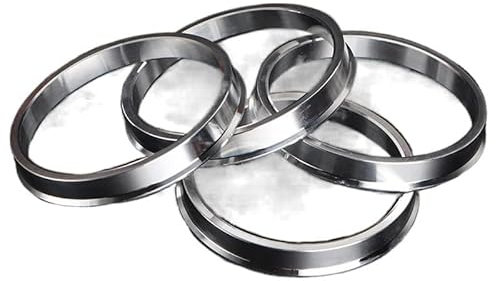 ETomey Zentrierringe 4 Stück/Nabe Zentrische Ringe Aluminium Radnabenringe 65.1-60.1 64.1-57.1 70.1-63.4 67.1-65.1 70.1-64.1 72.6-60.1mm Radnaben Zentrierringe (Color : 64.1 to 57.1mm)