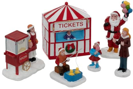 Feeric Lights et Christmas - Santon Village de noël fête foraine 4 Lampes x6