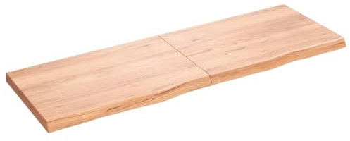 Schreibtischplatte Werkbankplatte DIY Stabile Bürotischplatte Tischplatte Werkbankplatte Echtholz-Furnier, Perfekt für höhenverstellbare Schreibtische, Hellbraun 180x60x(2-6) cm