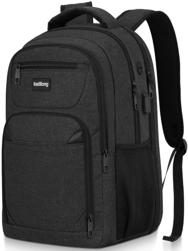 kadilong Sac à Dos Scolaires Garçon,Cartables pour École Sac à Dos College Université Lycée Sac à Dos Ordinateur Portable 15,6 Pouces pour Femme Homme Ado