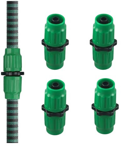 Expandable Garden Hose Repair Kit, Hose Connector Fitting for 5/8 3/4 Expandable Garden Hose, Repair Kit For Expanding Hose, Garden Hose Parts Connectors, Hose Repair Connector Accessories