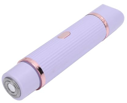 Cortadora Eléctrica de Doble Cabezal para Mujer, Recortadora de Cuerpo, Cortadora de Bikini para Mujer, Carga Inalámbrica, Uso Portátil (PURPLE)