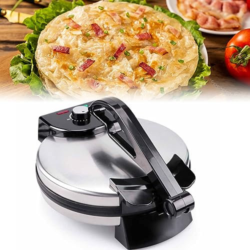 SaryEdge Crêpière antiadhésive - Préparez Facilement des chapatis/Tortillas Parfaits avec Une Machine électrique Automatique - Chauffage Double Face - Indicateur LED 1800 W(