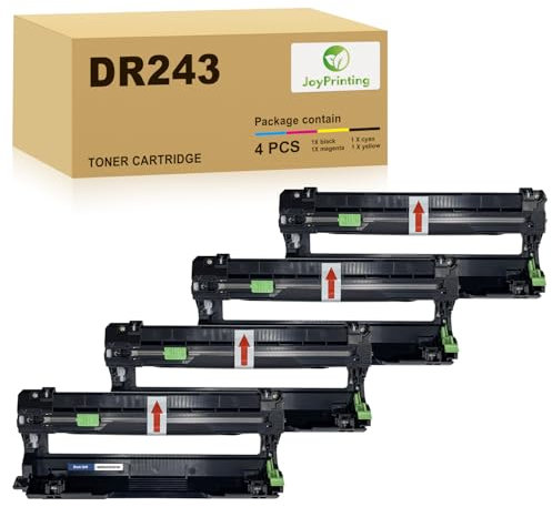JoyPrinting Trommeleinheiten DR243 DR-243CL kompatibel für Brother DR247 für Brother HL-L3210CW HL-L3230CDW HL-L3270CDW DCP-L3510CDW DCP-L3550CDW MFC-L3710CW MFC-L3730CDN MFC-L3750CDW (4er-Pack)
