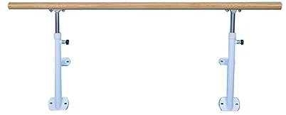 CAFIEDR Ballettstange, Verstellbarer Tanzstab, An Der Wand Montierte Ballettstange Professionelle Ballettstange Aus Massivholz Hochleistungs-Tanz-Stretching-Trainingsst(1,5 m)