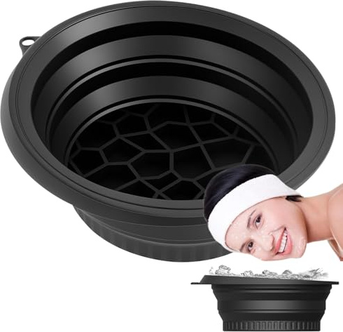 This ice bowl is made of Ulu-face bowl, face basin, silicone cooling reusable facial roller and home kitchen skin care material, this ice bowl builds a permanent freshness cube tray wash basin on a