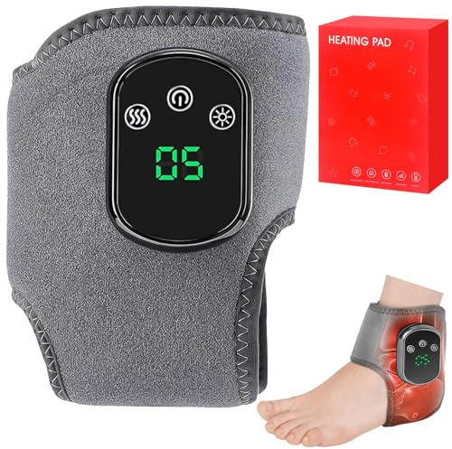 Fußmassagegerät, Neamova 3-In-1-Fußmassager, Elektrisch Massagegerät für Füße Knöchel, Tragbares Kabelloses Foot Massager mit 3 Modi und 5 WäRmestufen