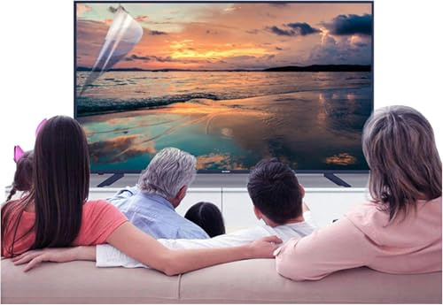 Protection d'écran TV 32-75 pouces, anti-lumière bleue, anti-reflets, anti-rayures, taux de réflexion jusqu'à 90 %, soulage la fatigue oculaire, pour écrans LCD, LED, 4K OLED ,A-39 Inches 856x478 mm