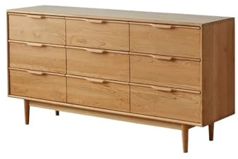 LINKIO Armadio da pranzo Tavolo da ingresso semplice in legno massello ciliegio (160 x 40 80 cm), armadio moderno, mobile portaoggetti dietro il divano soggiorno Credenza a buffet con stoccaggio