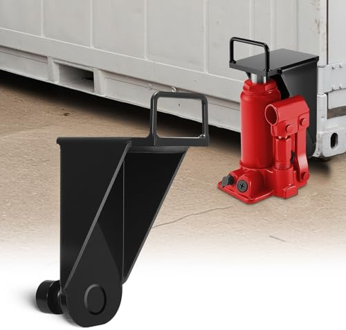 VEVOR Gato Hidráulico para Contenedores, con Asa en Forma de U, 5,6 T, Resistente al Sol y a la Lluvia, con Argolla de Elevación para la Industria Naviera, Logística y Gestión de Almacenes, Negro
