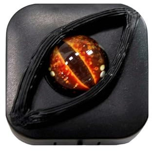 Lentes De Contacto De Colores Cases Empty,red Contacts for Eyes Red Eye Contact Lens Storage Holder for Halloween Costume, Leakproof Travel Container (red)