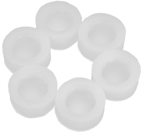 ANDRESLAD Lot de 6 Moules à Macarons en Silicone Alimentaire Transparent Réutilisables et Flexibles pour Pâtisserie Biscuits Fondant et DIY Antiadhésifs et Faciles à Démouler Cuisine