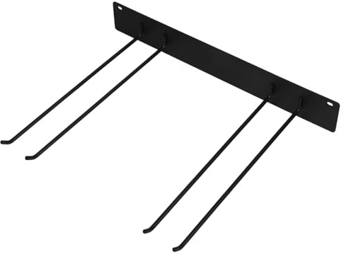 PAMINGONO Porta Attrezzi da Giardino in Metallo Resistente da Parete Organizer Sospeso per Pala Rastrello Scopa Supporto Compatto per Garage e Cortile Design Elegante e Minimalista Montaggio