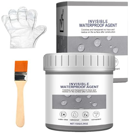 Pegamento de sellado – Agente de revestimiento impermeable transparente | Agente impermeable, adhesivo de reparación de caucho líquido, capa protectora invisible para tareas de fijación de
