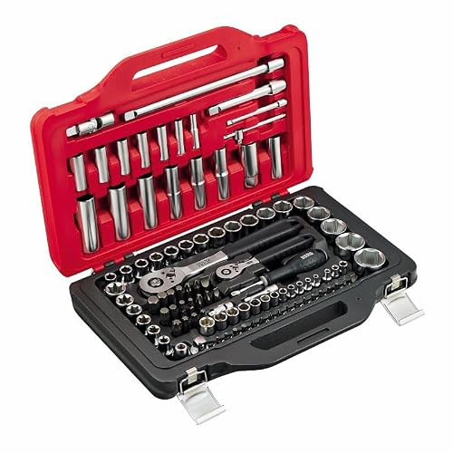 USAG U06010031 Assortimento in Cassetta Modulare con Bussole Esagonali ed inserti per avvitatura (100 pz), 601 1/4-1/2 JS100